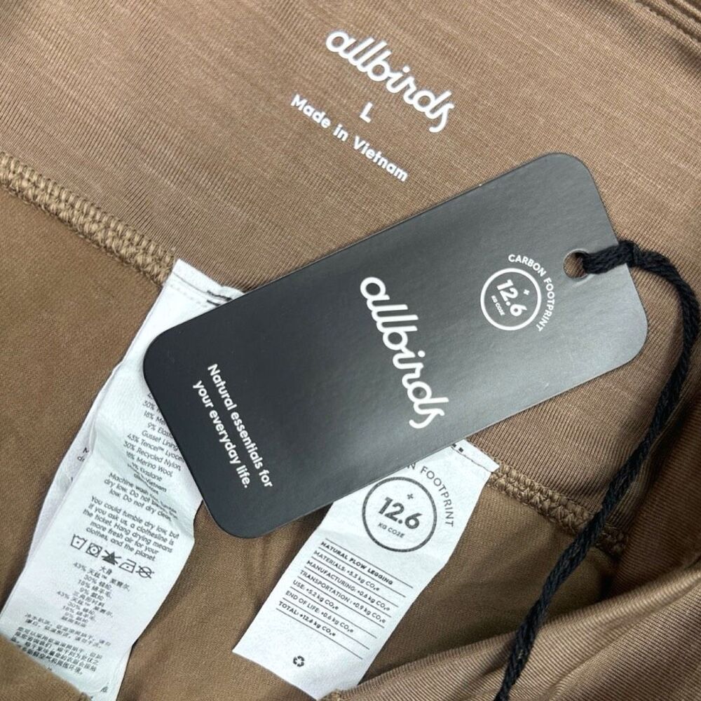 allbirds Natural Flow Leggings - Size Large - Hazy Cocoa - Picture 5 of 6